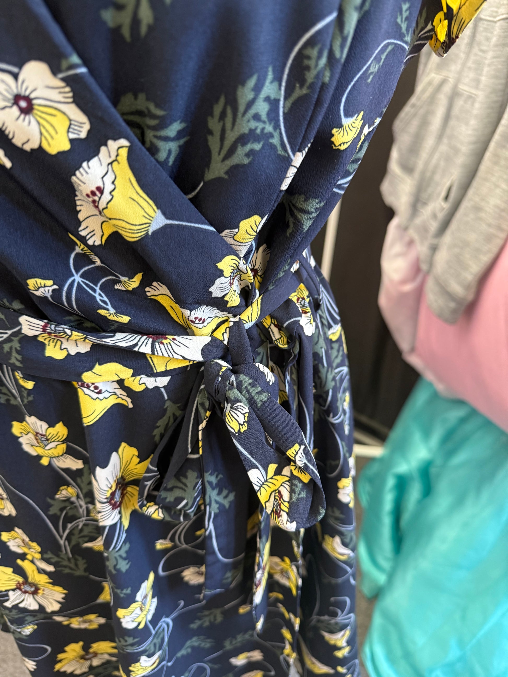 So Fabulous floral short sleeved wrap dress