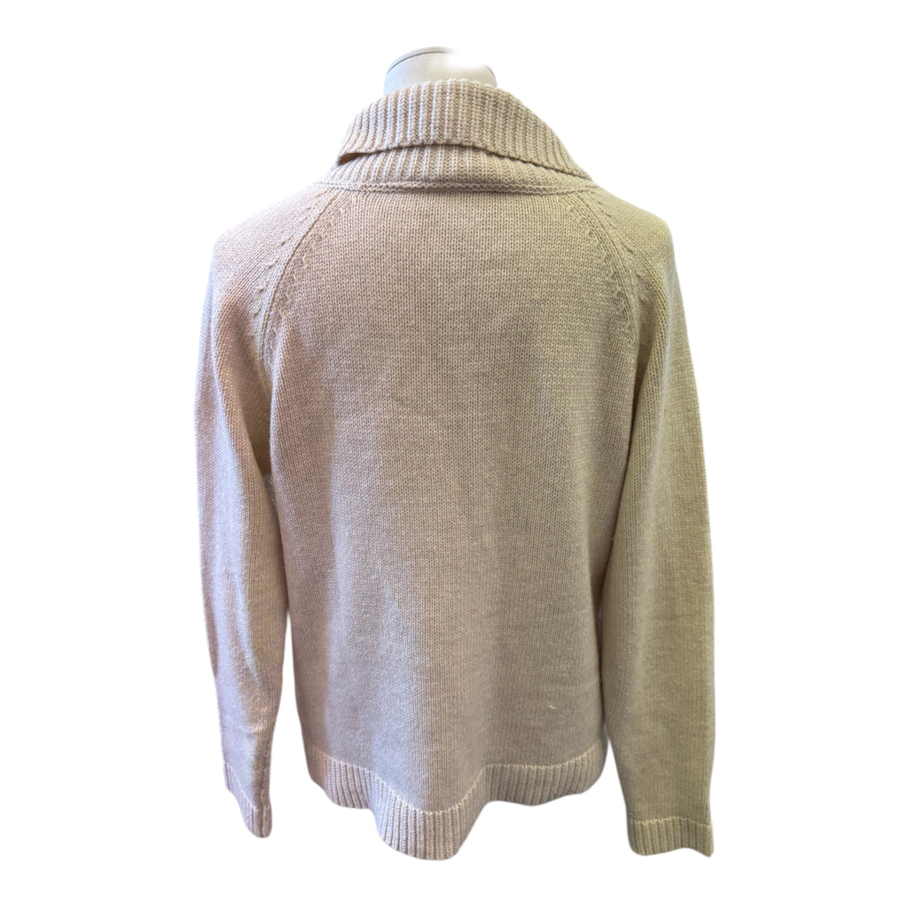 FatFace beige toggle knit cardigan