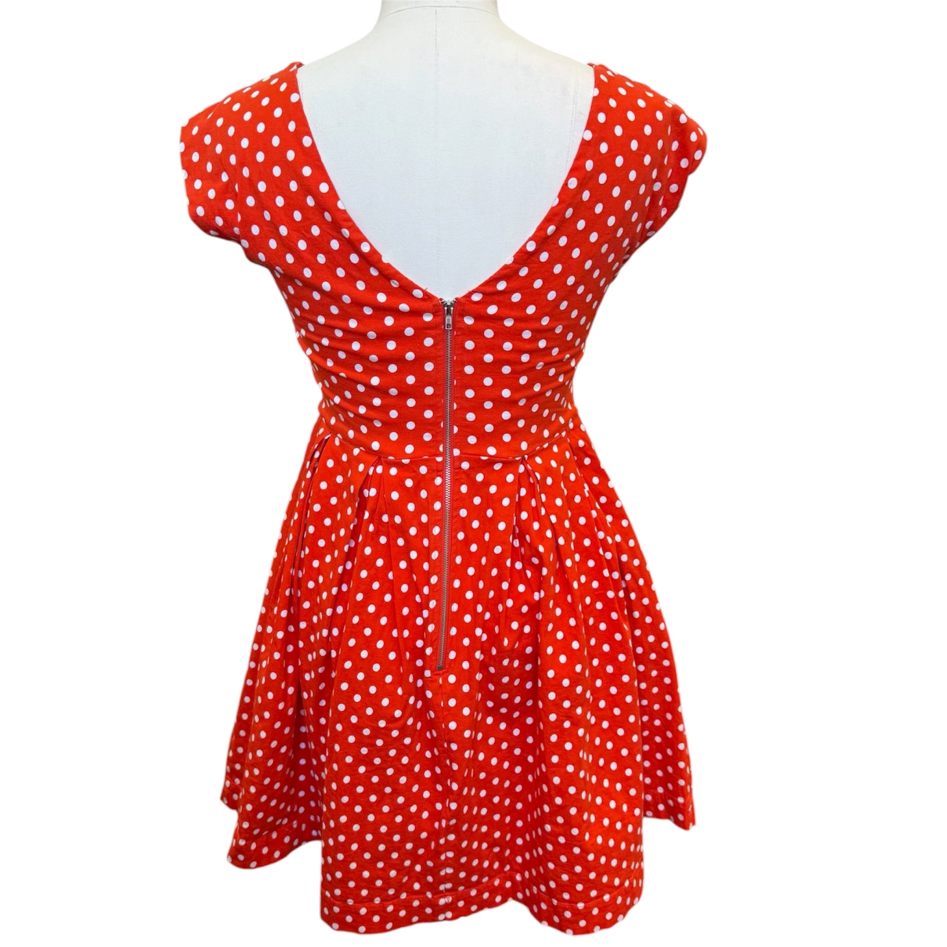 Louche polka dot skater style dress