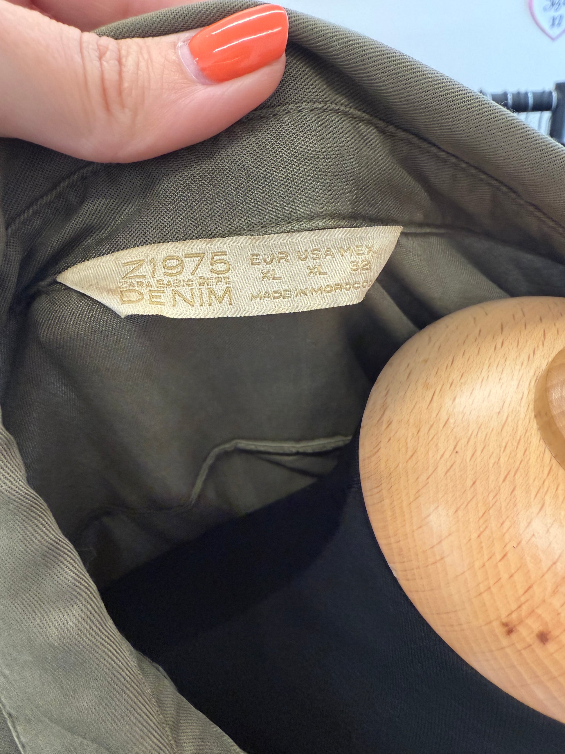 Zara khaki longline shirt