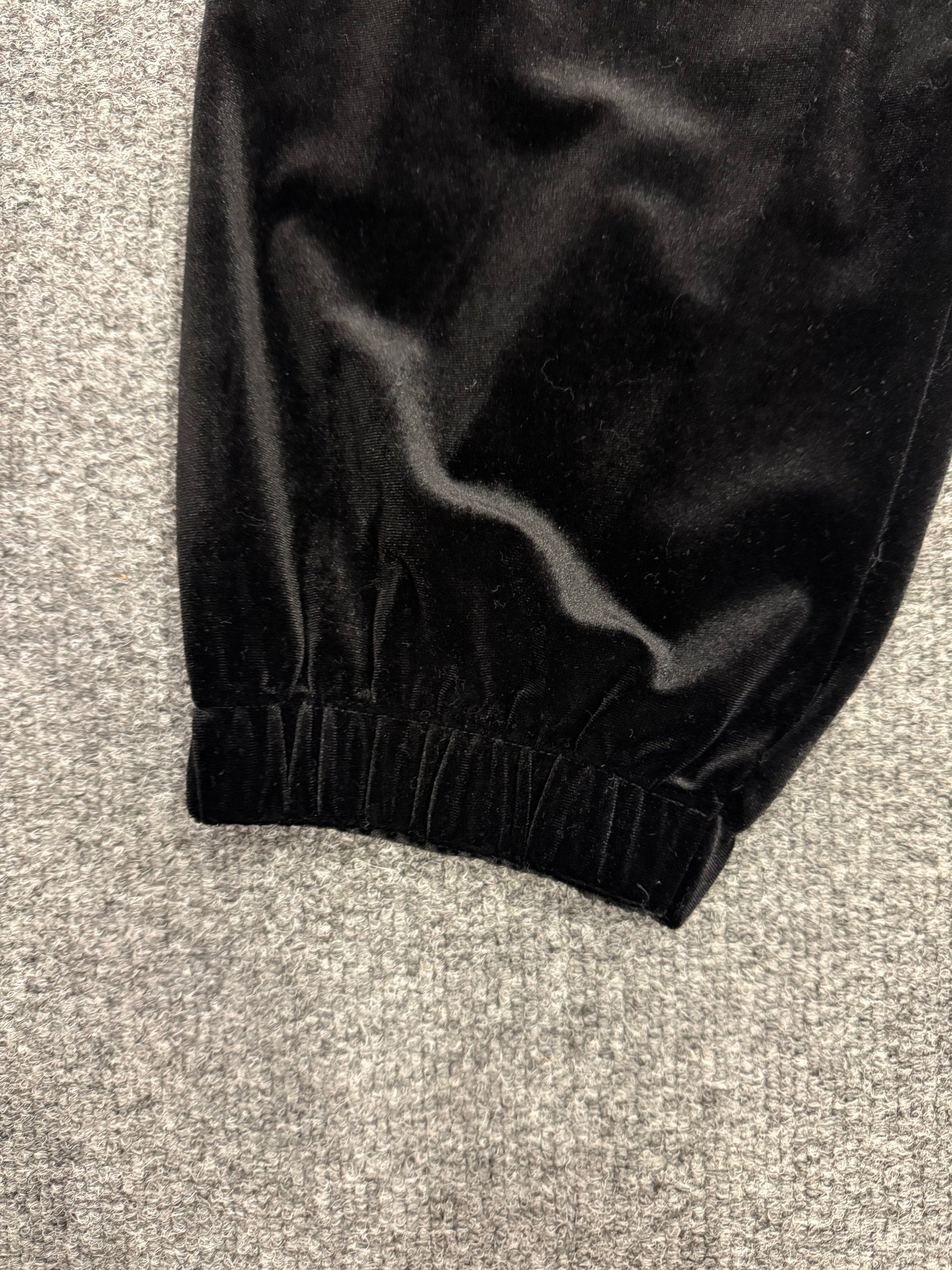 Next black velor cuff bottom trousers