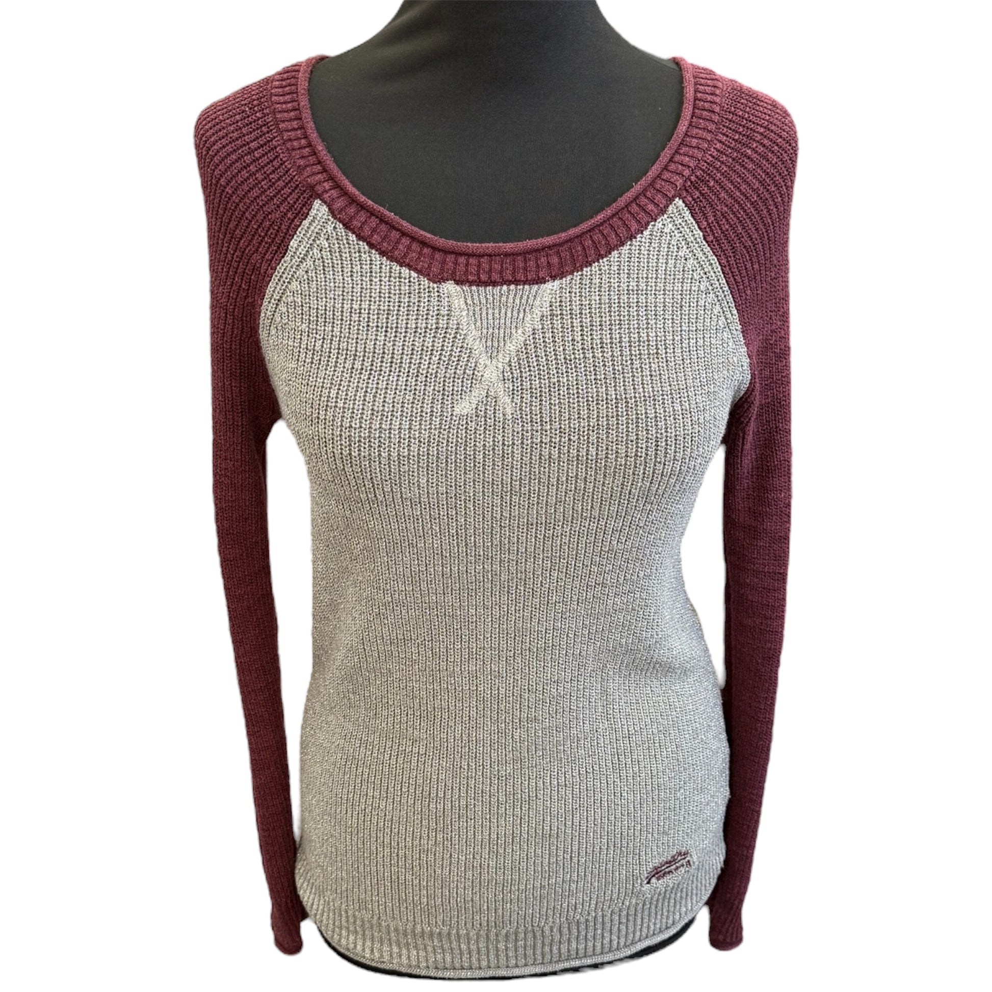 Superdry silver glitter jumper