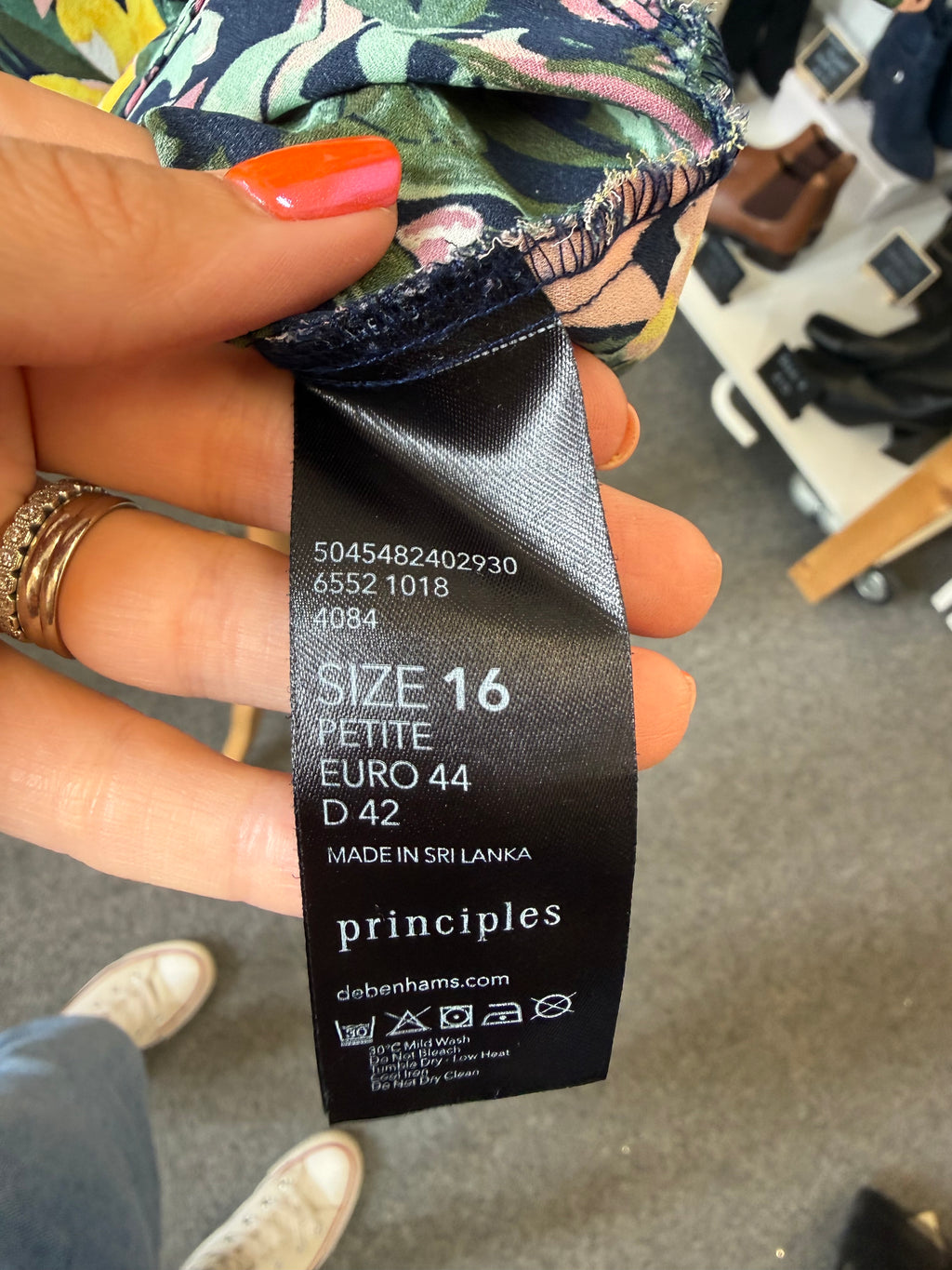 Principles floral short sleeve blouse