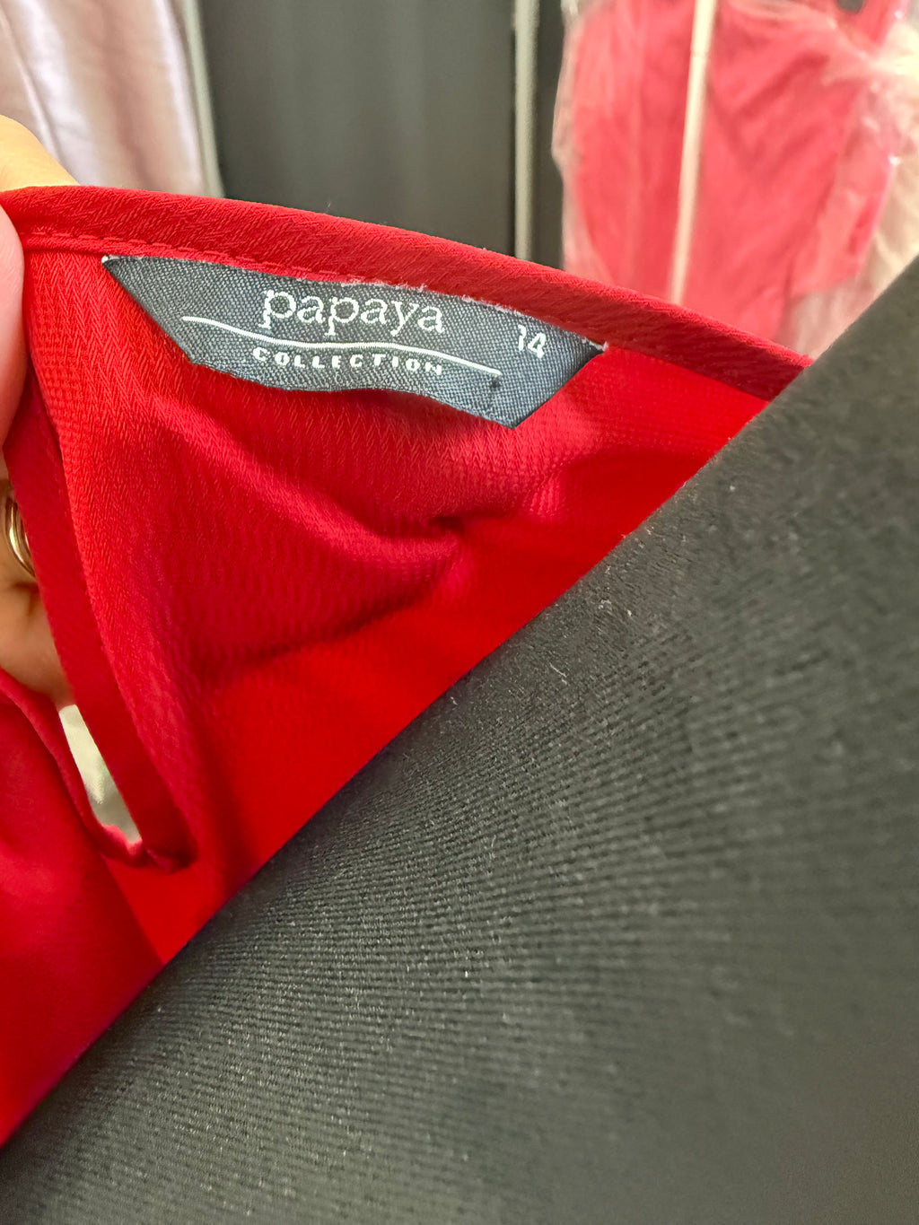 Papaya frill tie sleeve top