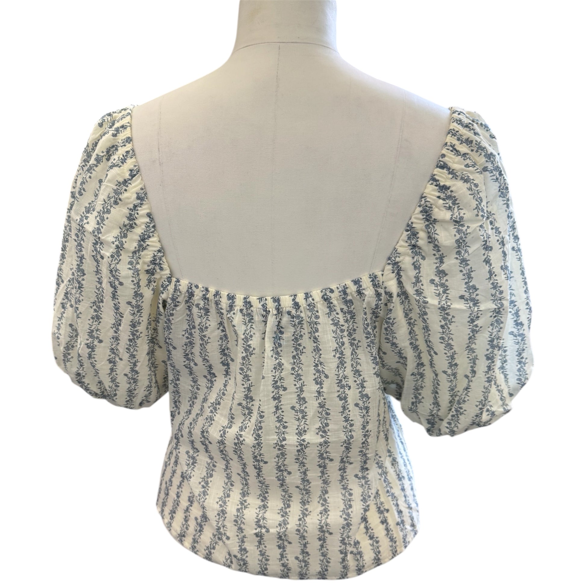 New Look pouffe sleeve cross front top