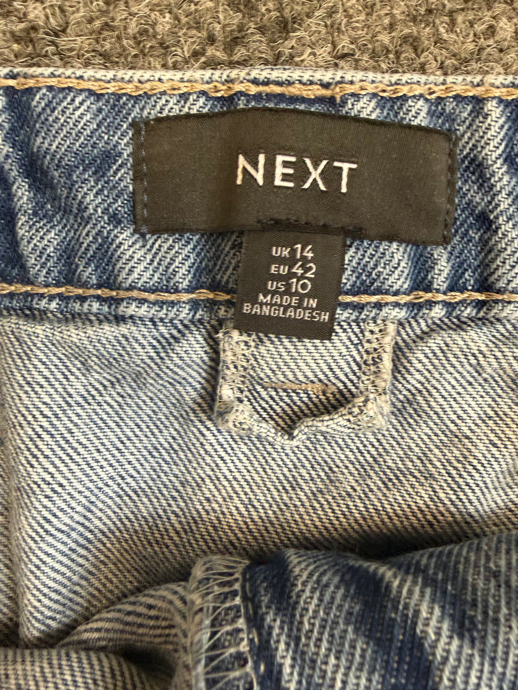 Next 80’s style mini denim skirt
