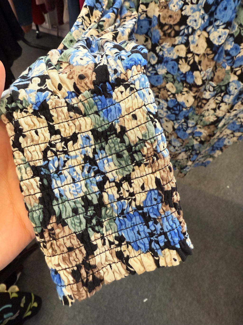 Soya Concept floral high neck long sleeve blouse