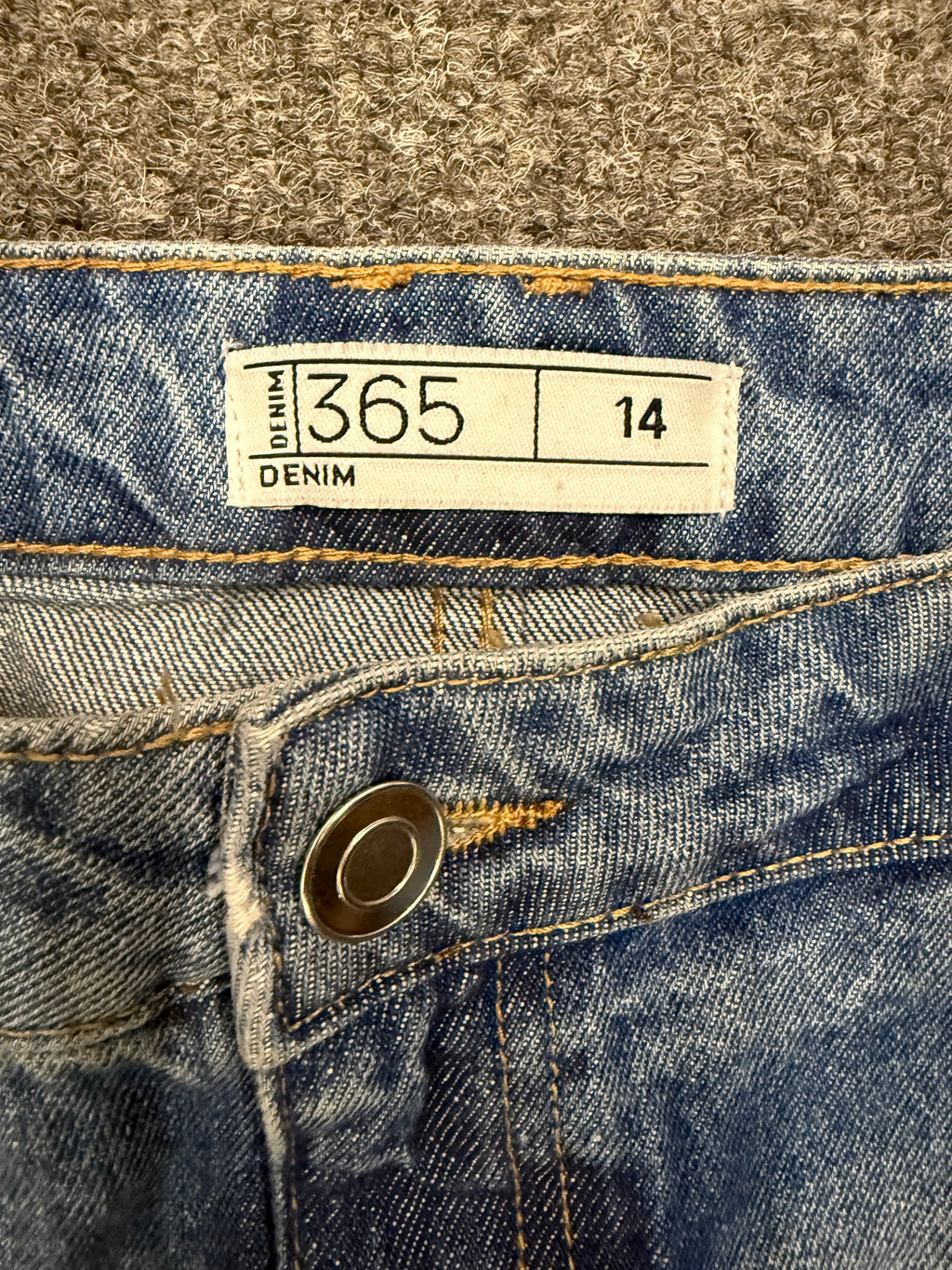 365 Denim midi skirt