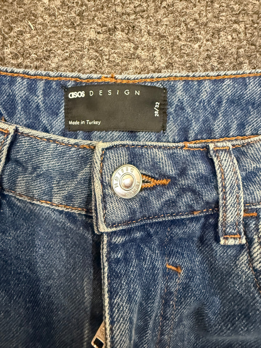 ASOS high rise wide leg jeans