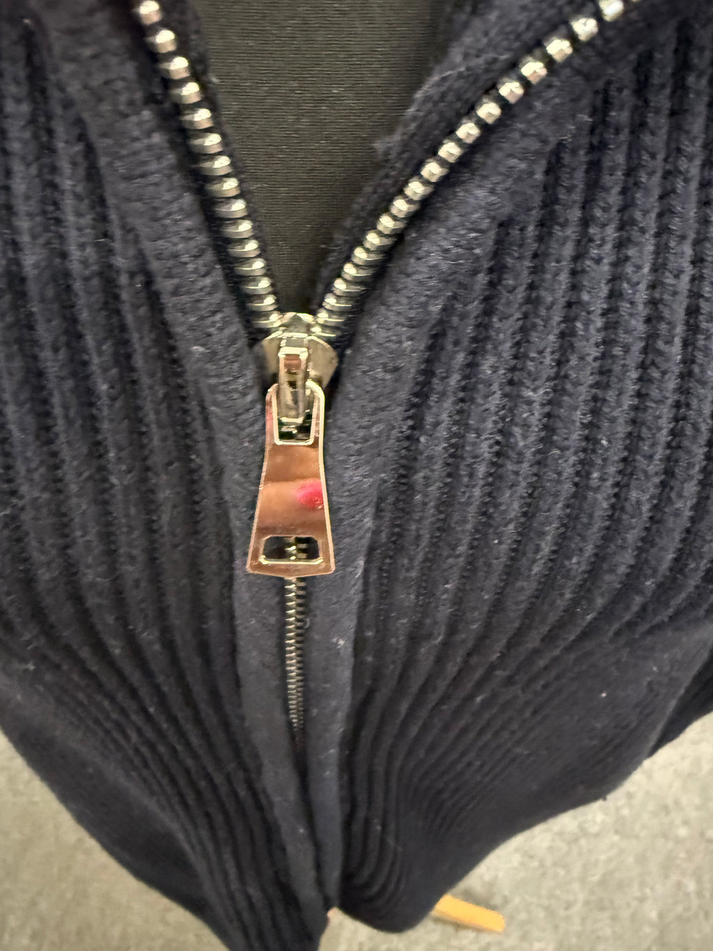 Zara navy ribbed oversize cardigan