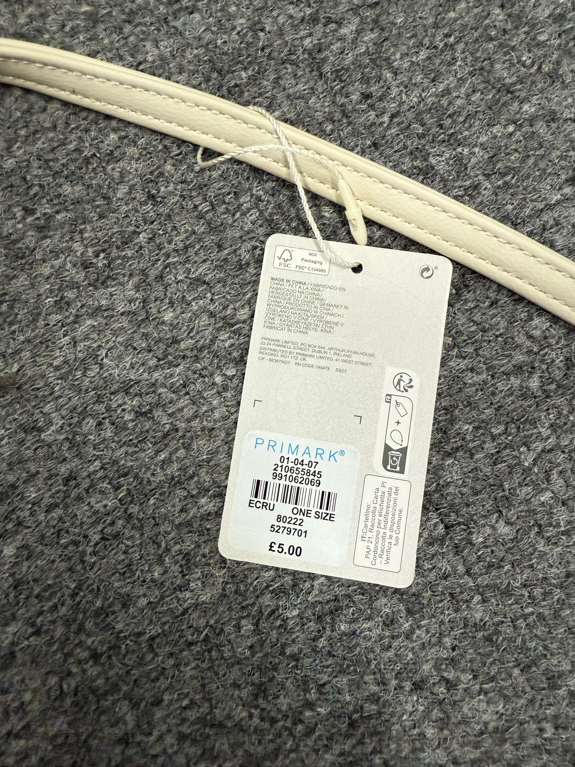 Primark cream small crossbody bag