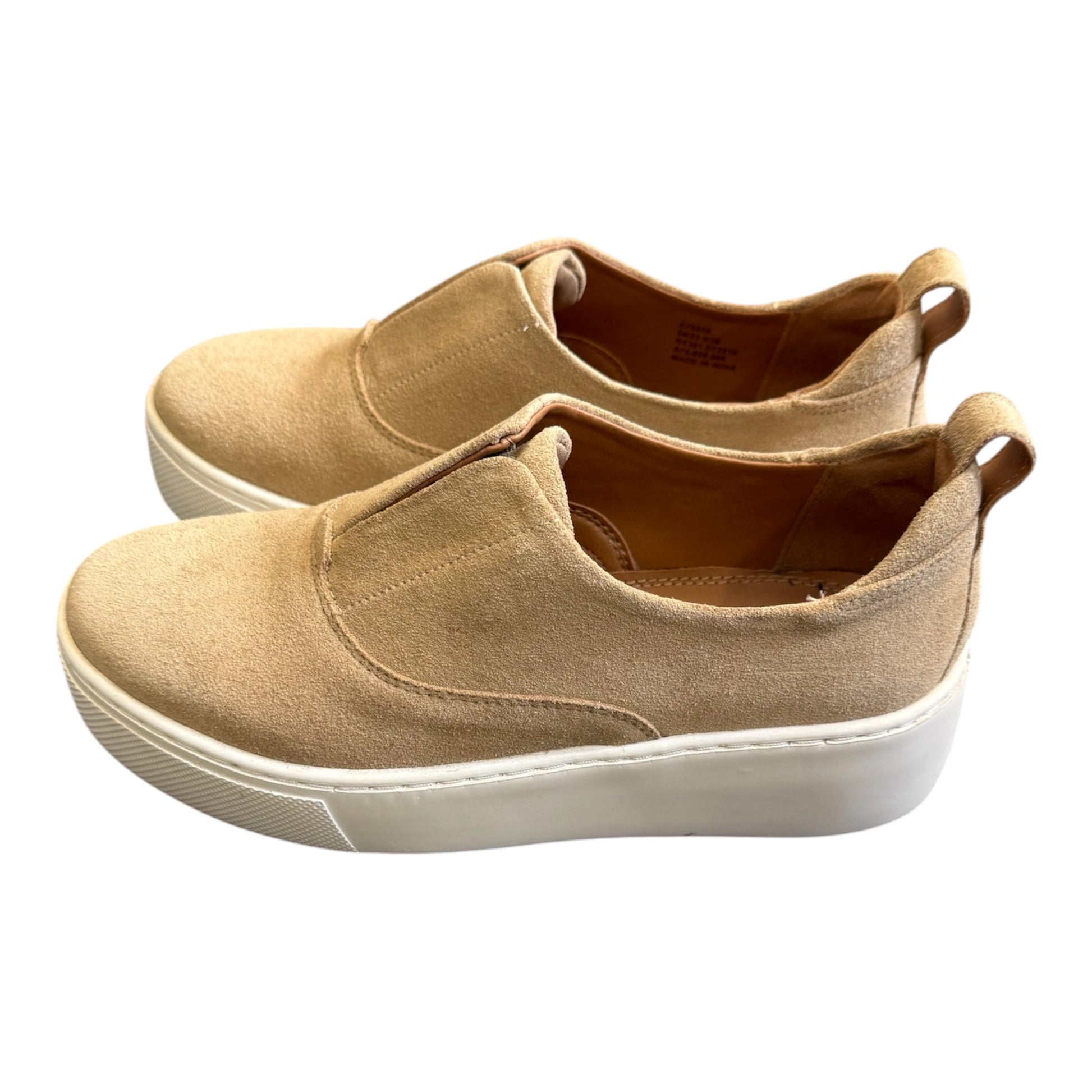 Next beige suede platform shoes