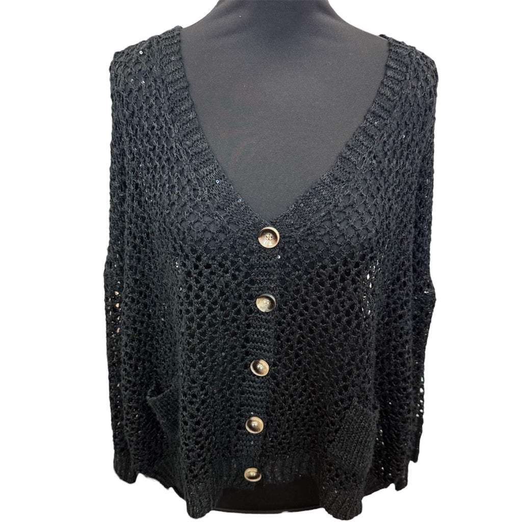 Sophyline crochet sparkle cardigan