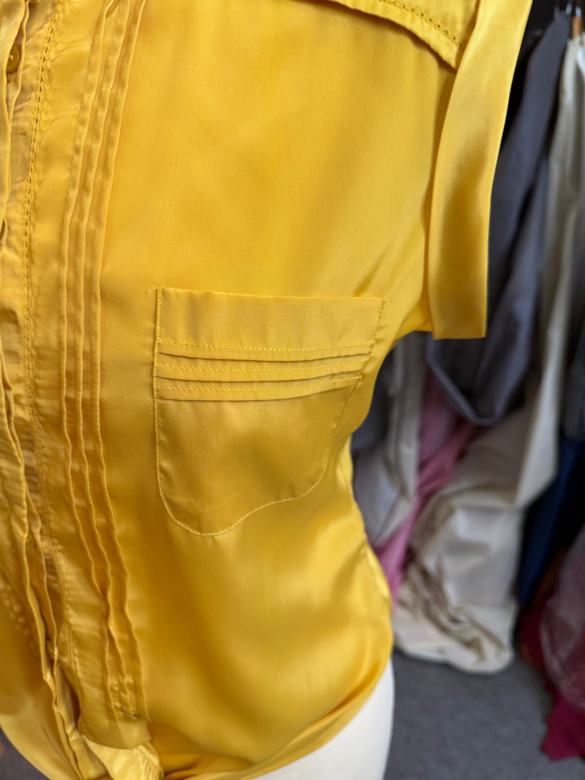 Jasper Conran yellow tie sleeveless blouse