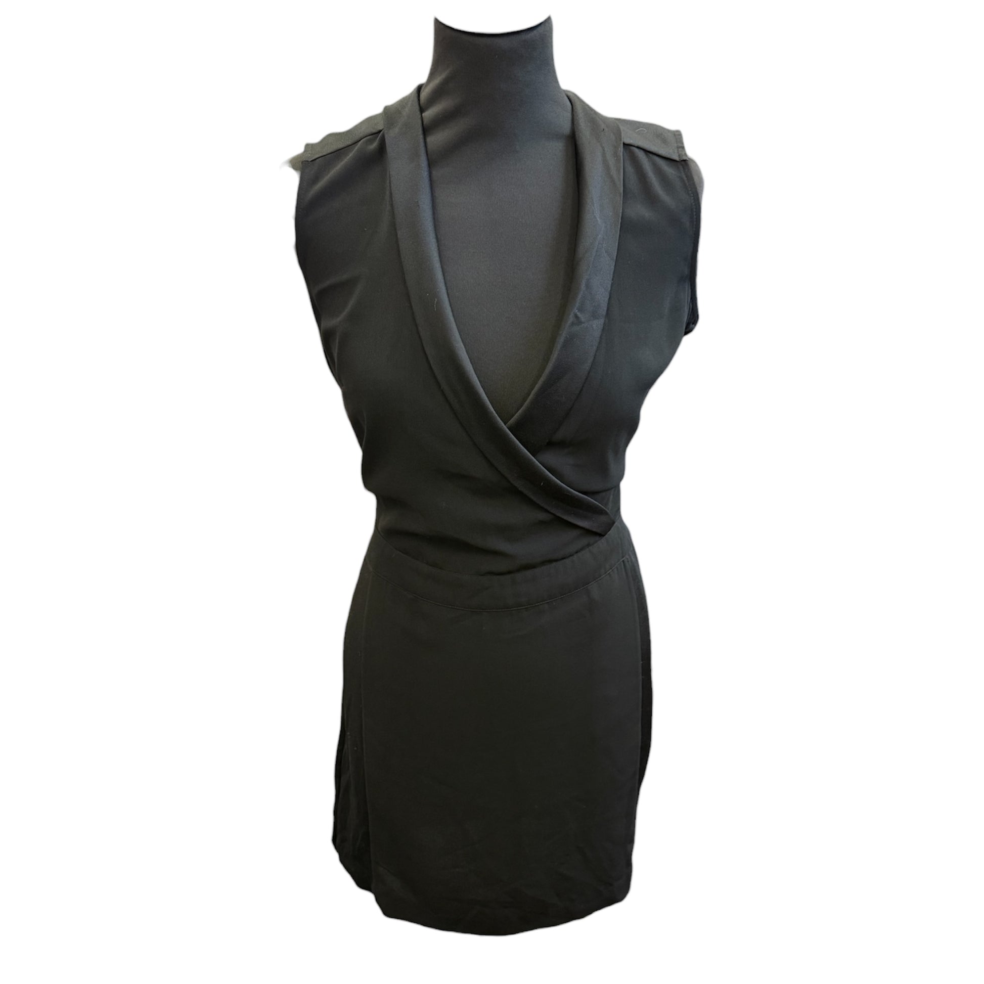 Warehouse sleeveless little black dress
