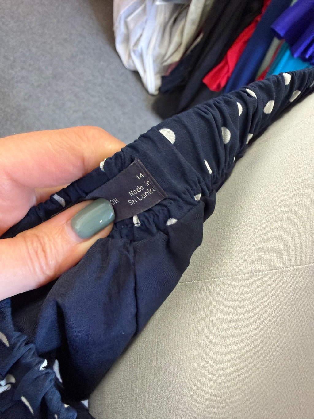 M&S polka dot frill mini skirt
