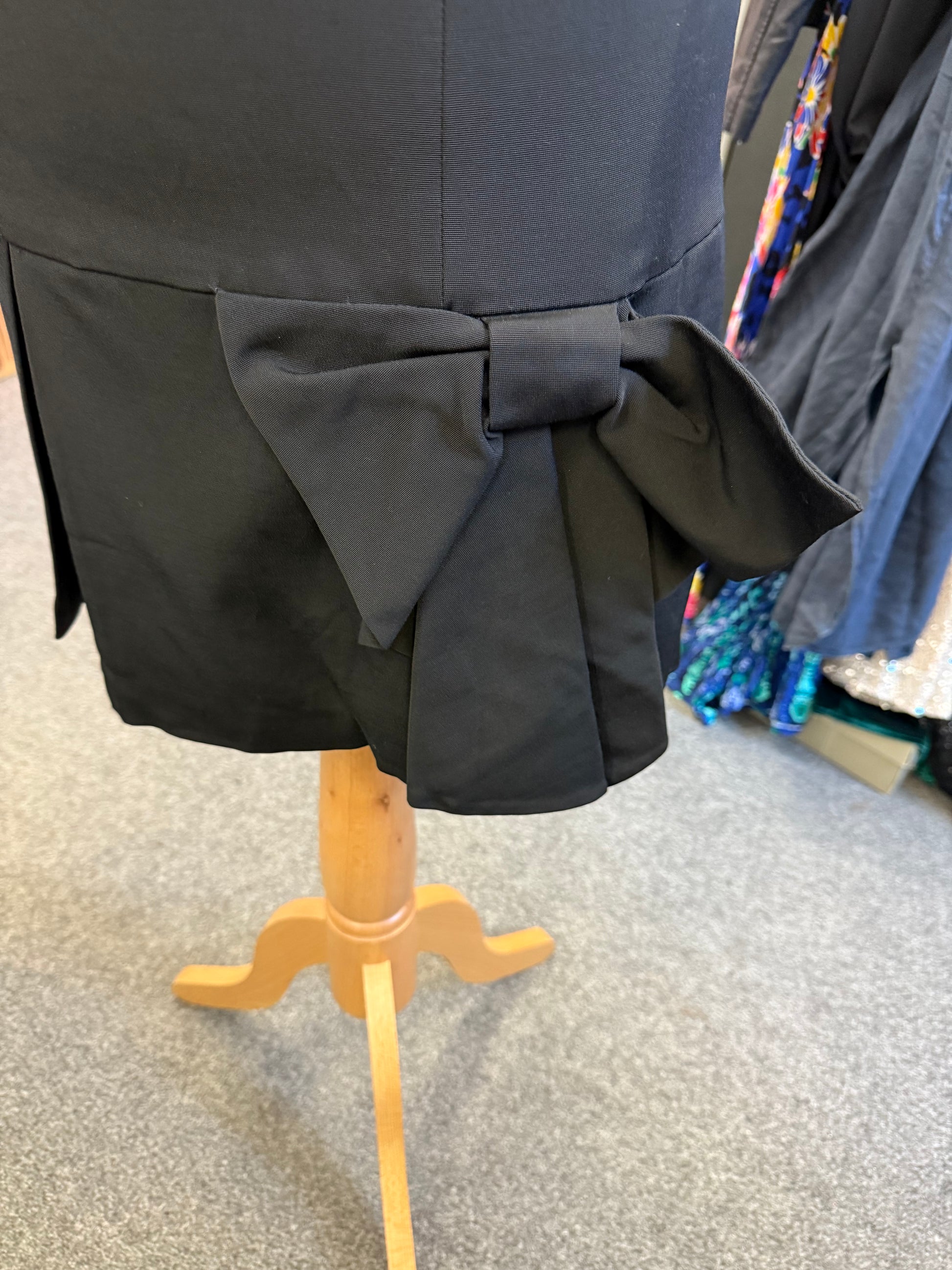 Coast black bow detail dress