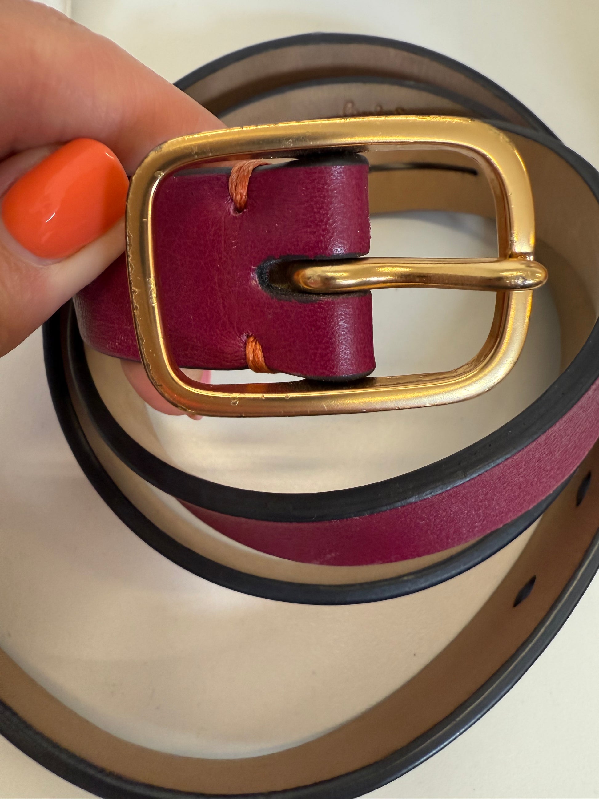 Paul Smith gold buckle belt