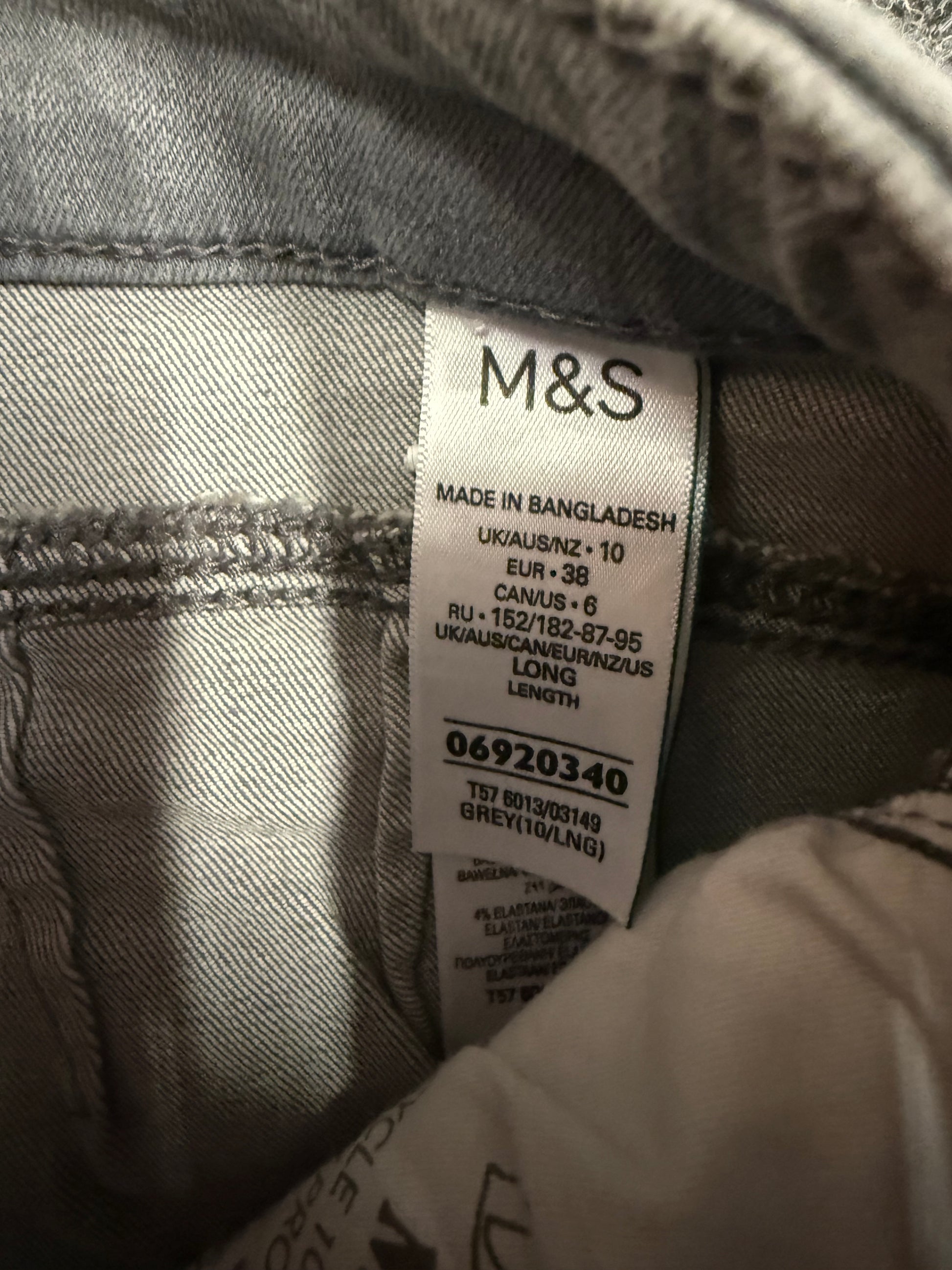M&S magic skinny grey jeans