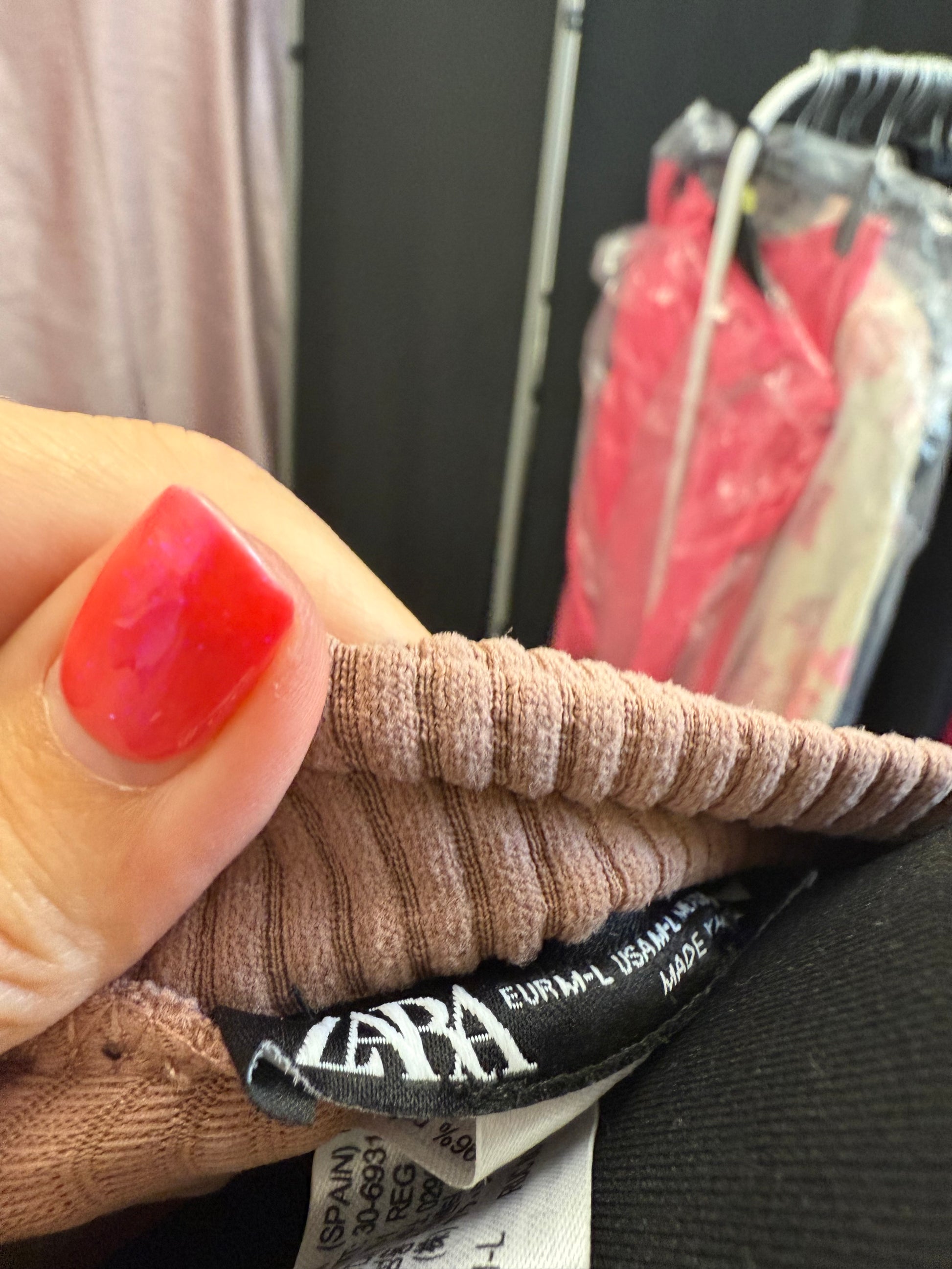 Zara crop ribbed top