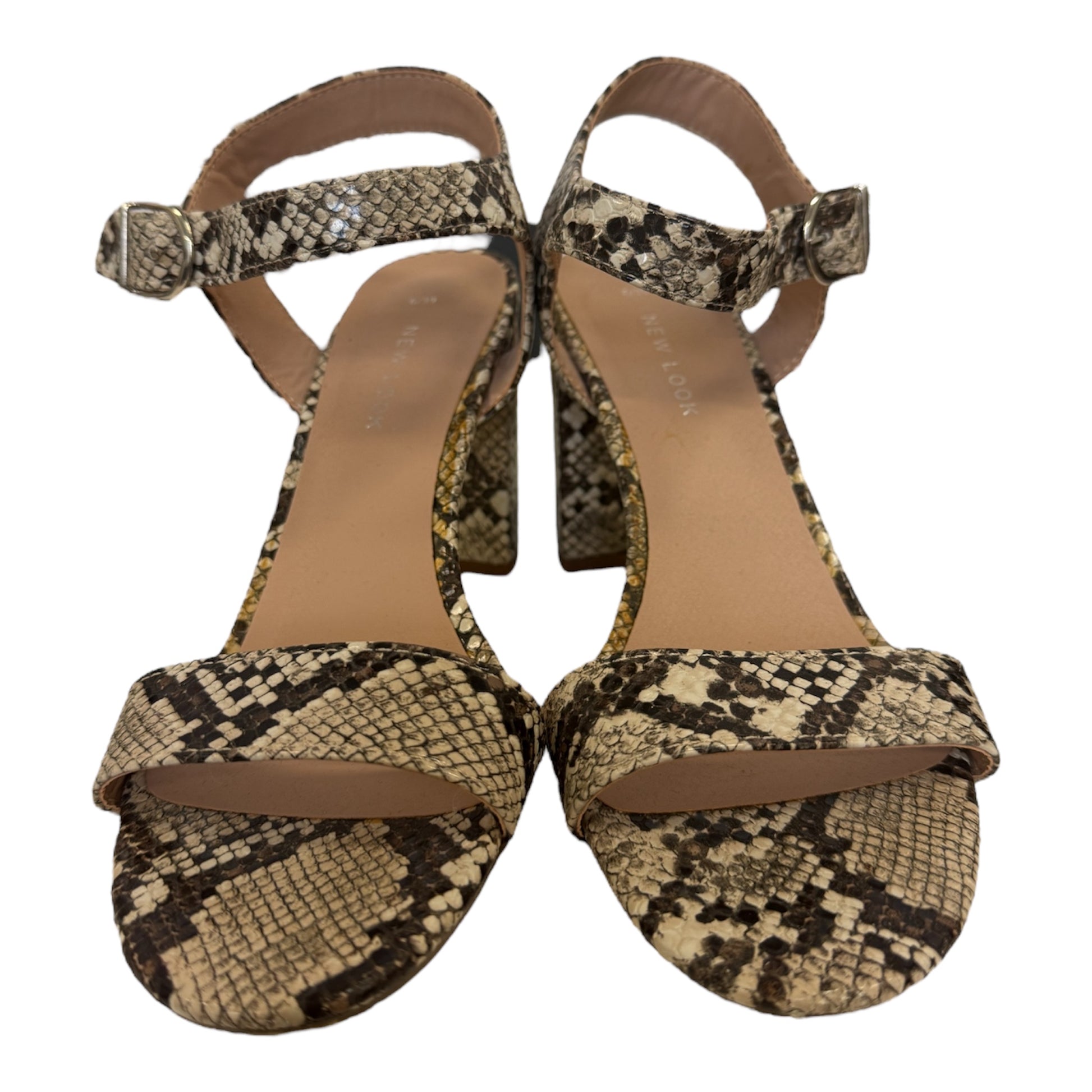 New Look snakeskin heeled sandals