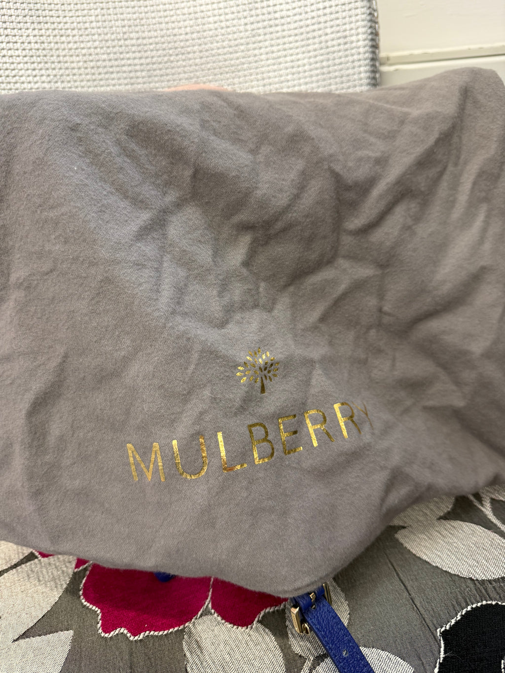 Mulberry Freya blue handbag