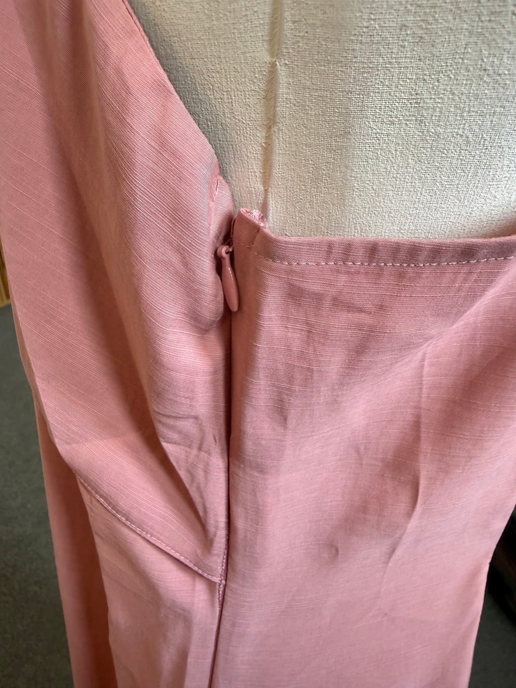 George pink bow detail midi dress