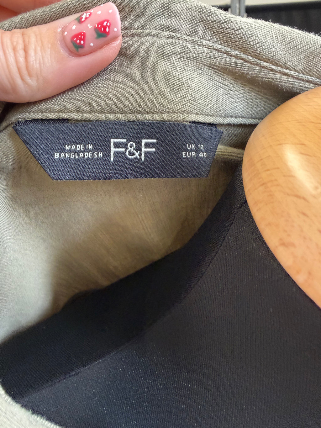 F&F khaki oversize casual shirt