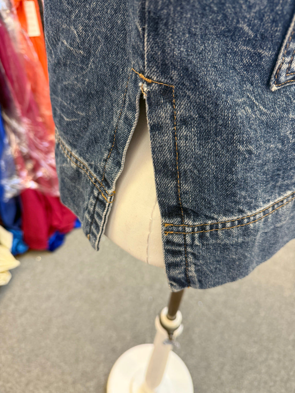 Object denim wide sleeve top