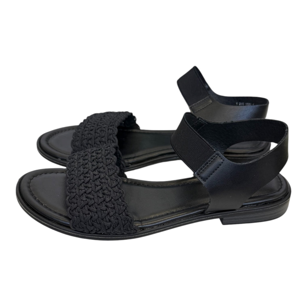 Graceland black ankle strap sandals