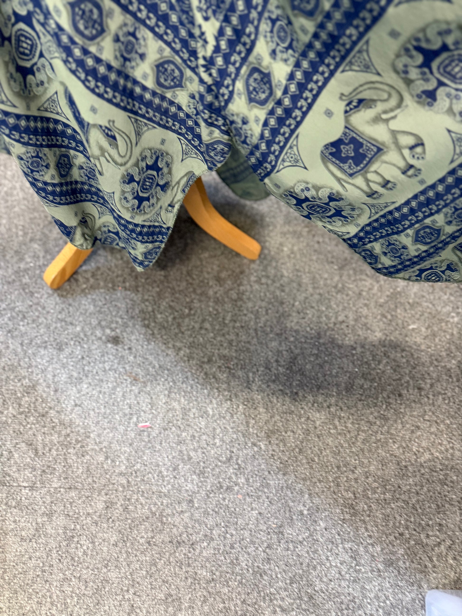 Elephant print loose fitting dress