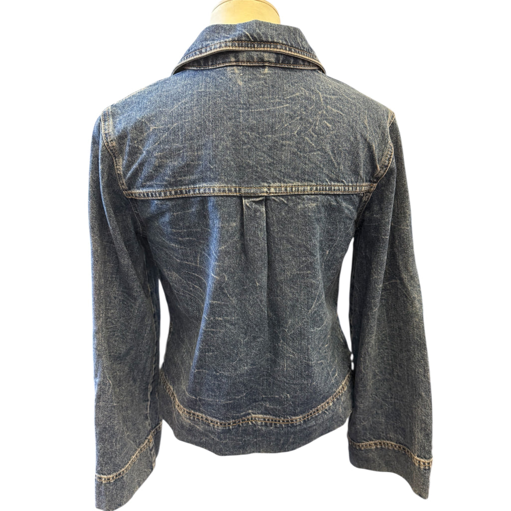 Object denim wide sleeve top
