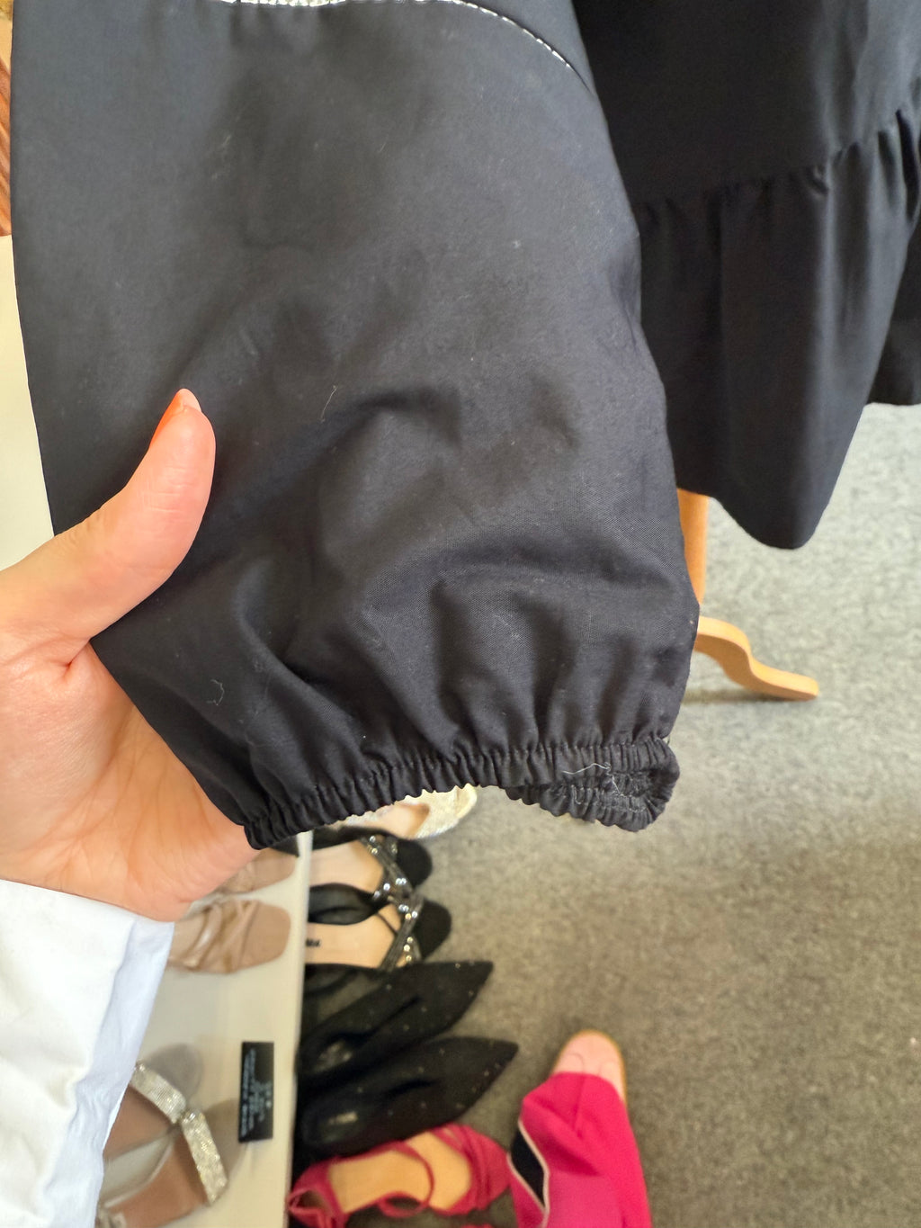 M&S loose peplum style top