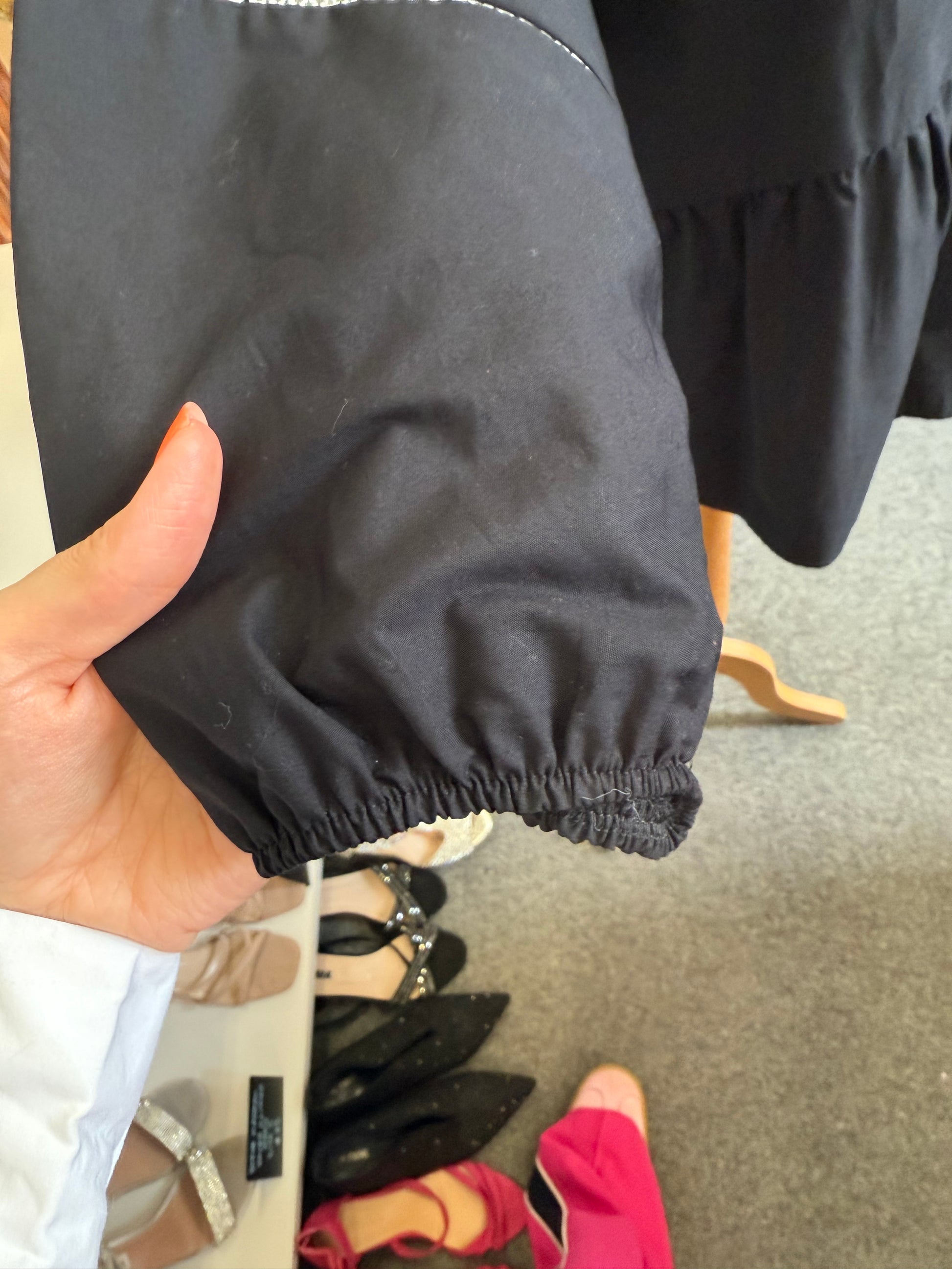 M&S loose peplum style top