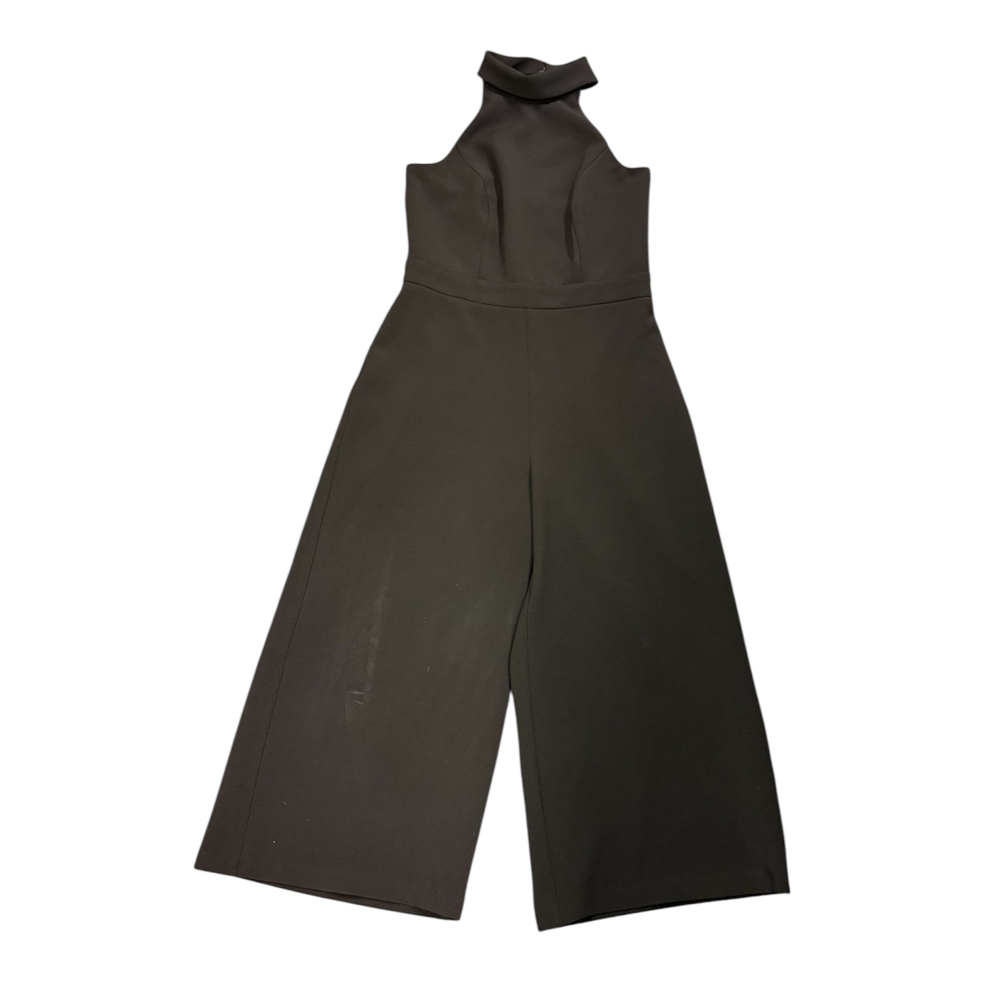 Warehouse halter neck wide leg crop jumpsuit