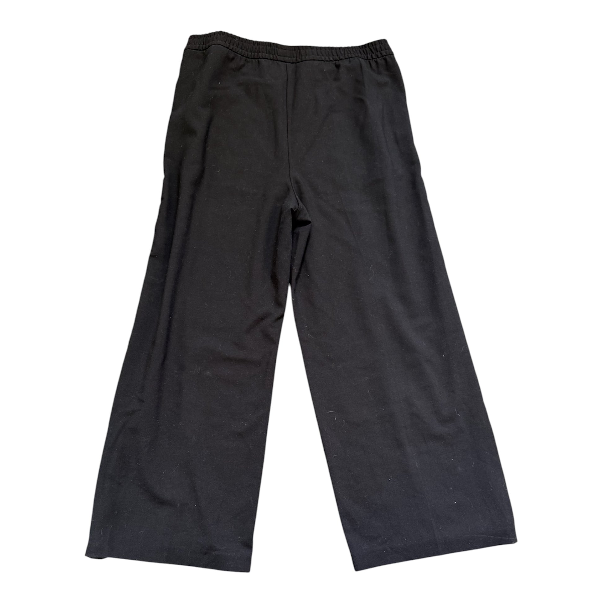 M&S black stripe detail wide leg trousers