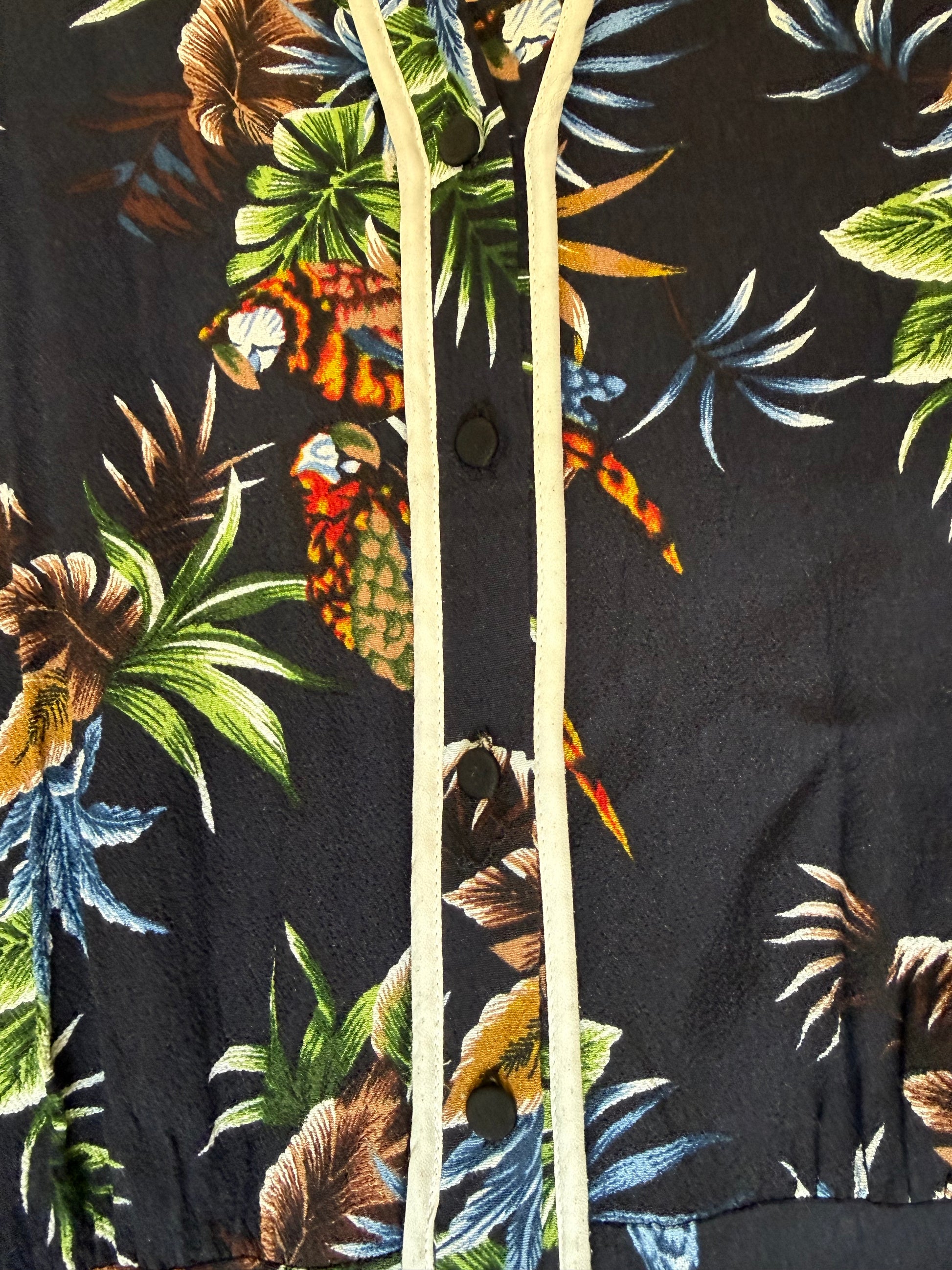 Zara jungle print long sleeved jumpsuit