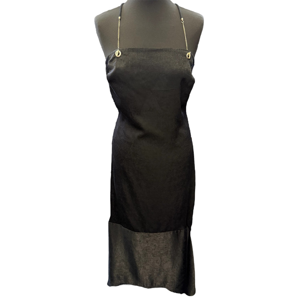 Next gold chain strap evening dress