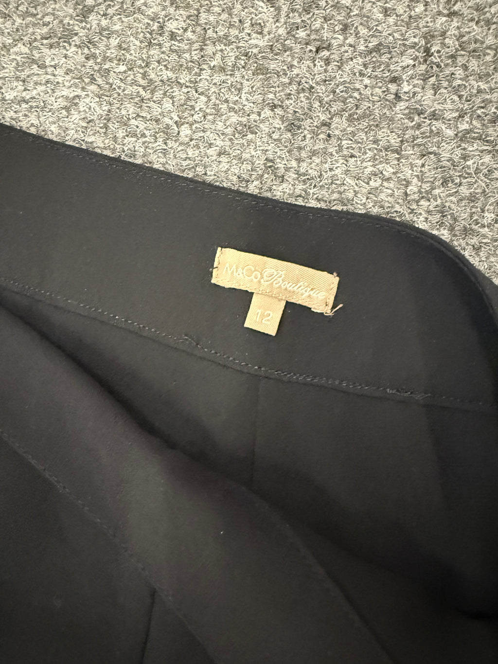 M&Co wide leg black trousers