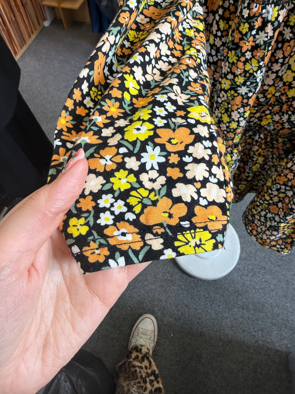 River Island long sleeve floral mini dress