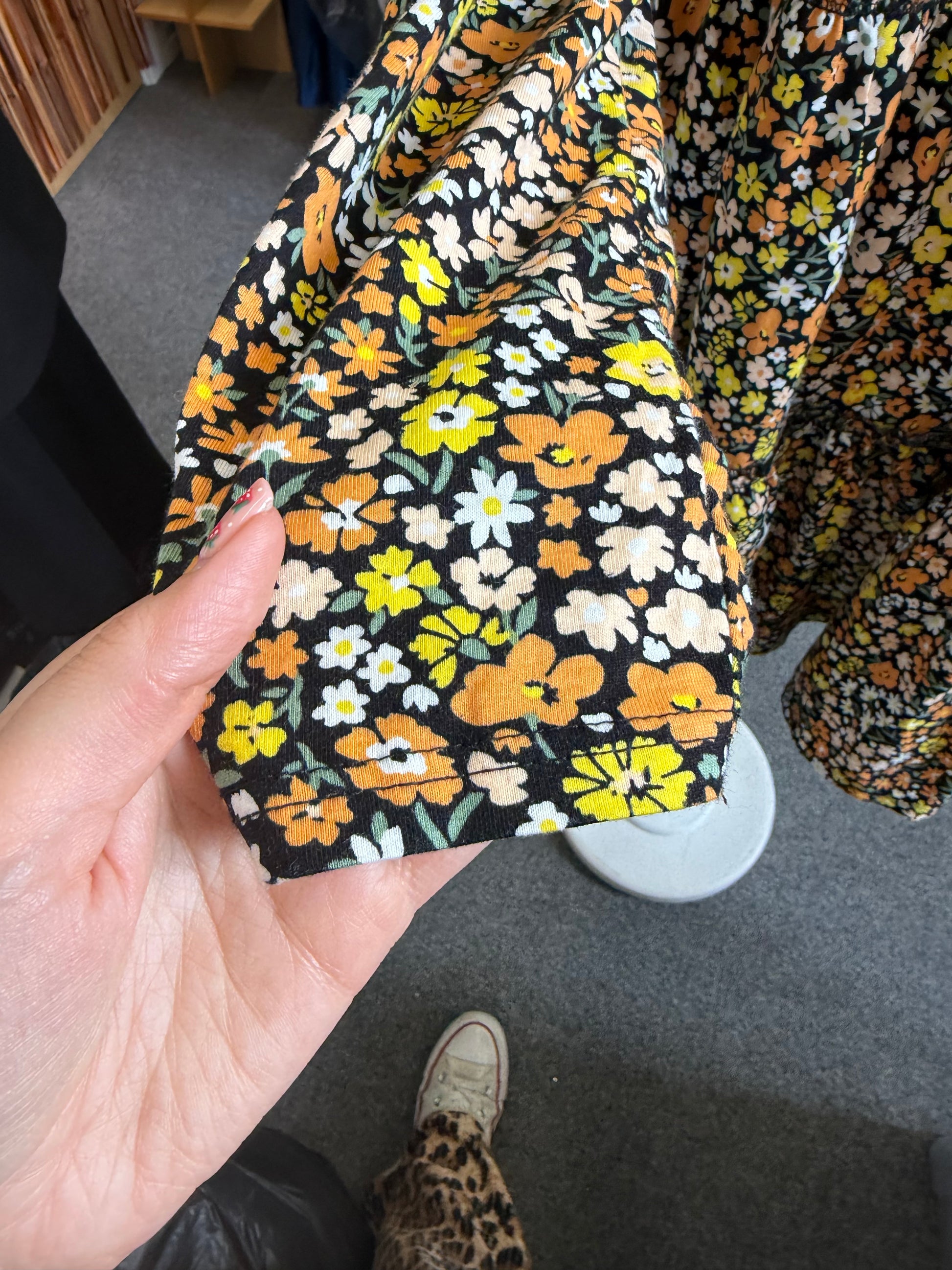 River Island long sleeve floral mini dress