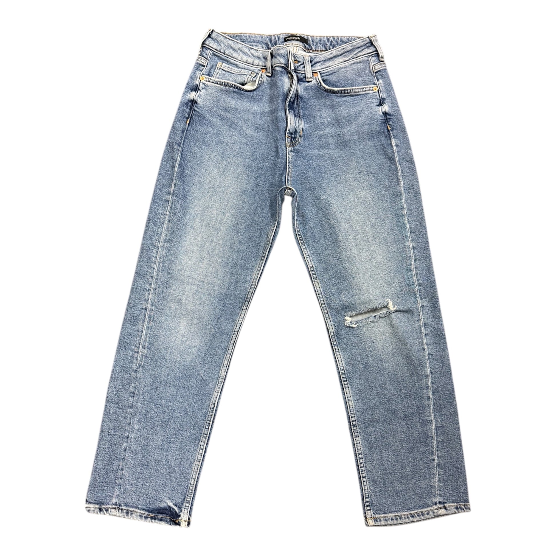 M&S rip knee barrel jeans