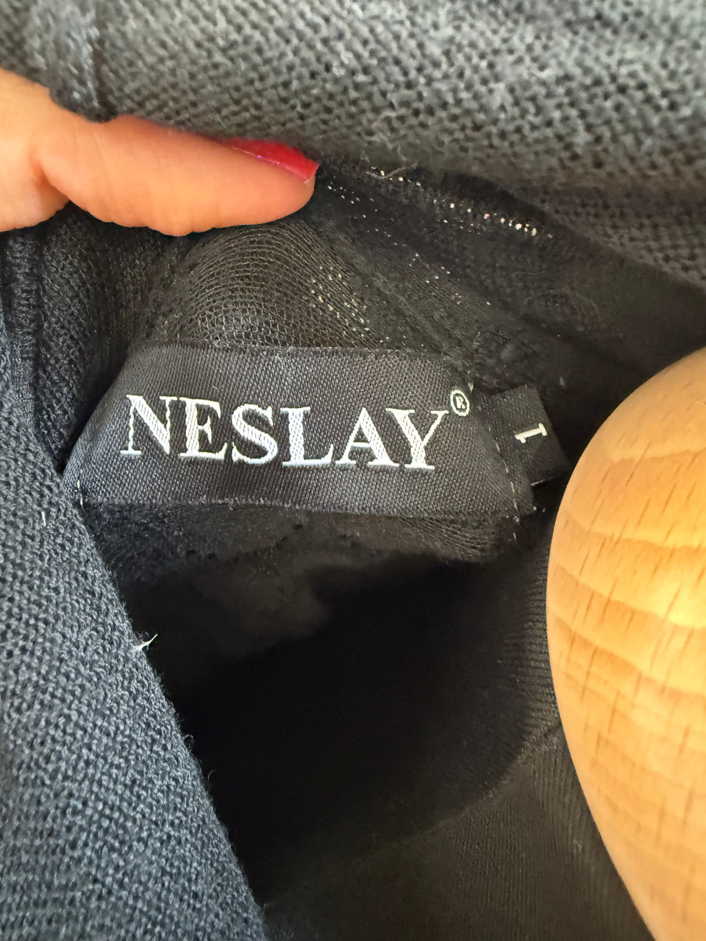 Neslay black textured oversize cardigan