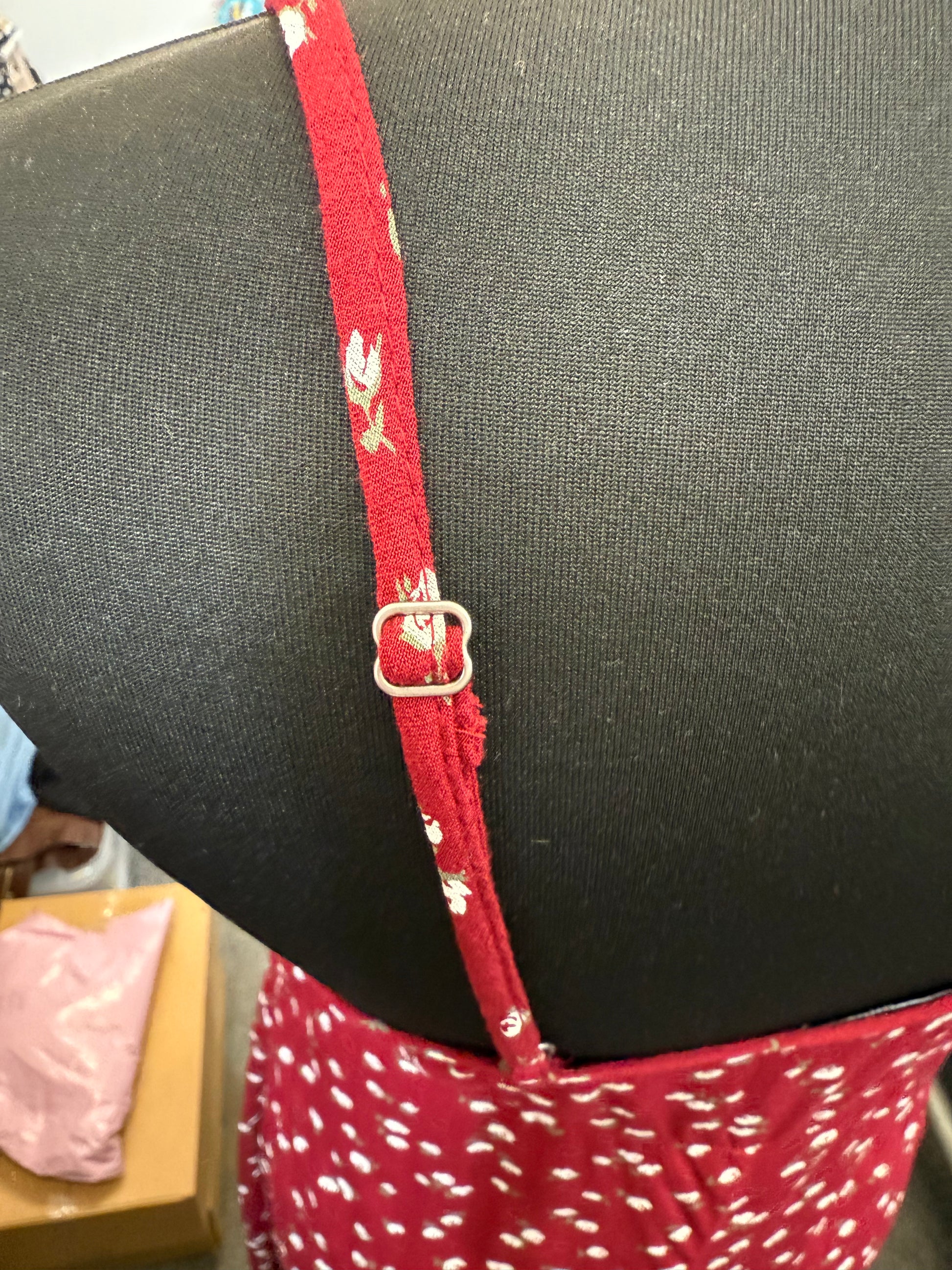 Hollister red floral strappy dress