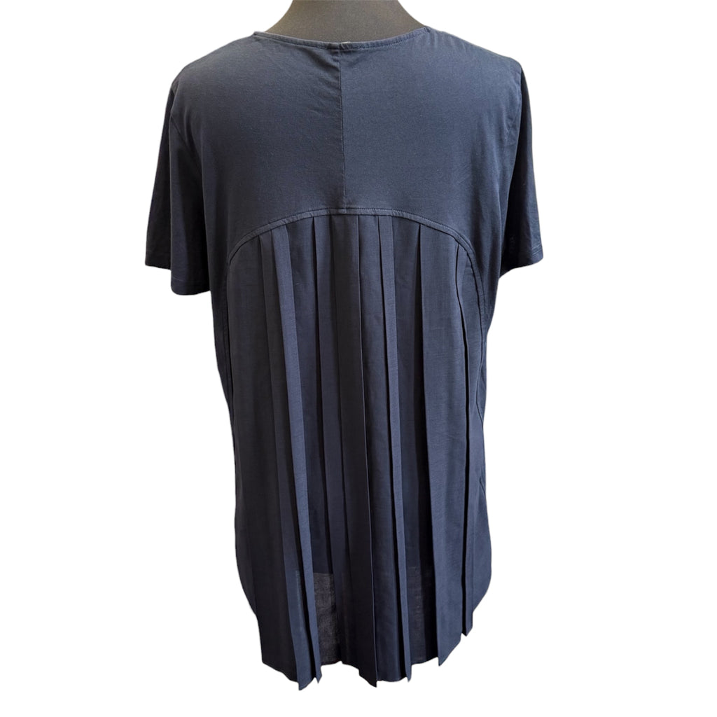 COS black pleat back t-shirt