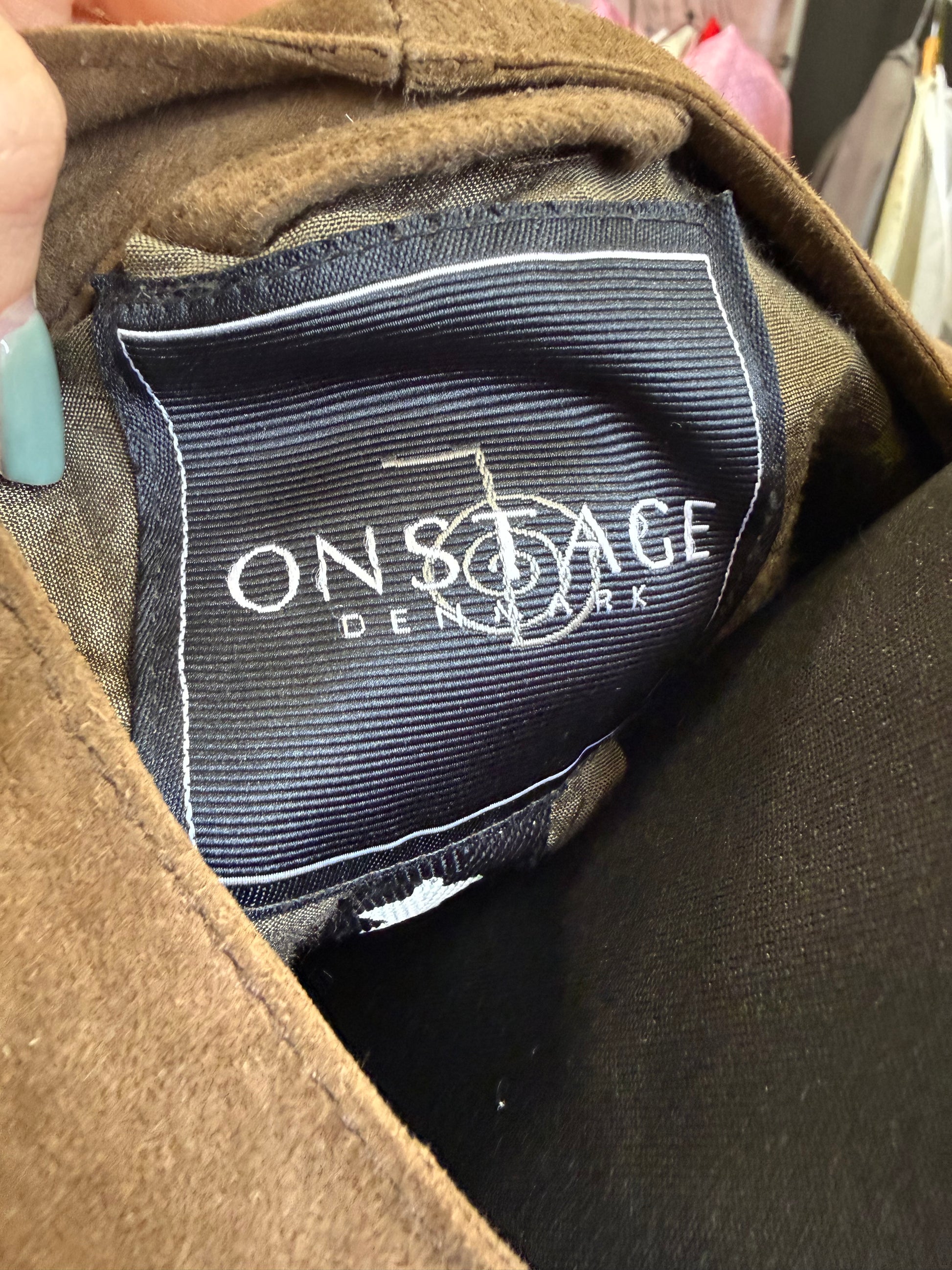 Vintage Onstage Denmark brown button jacket