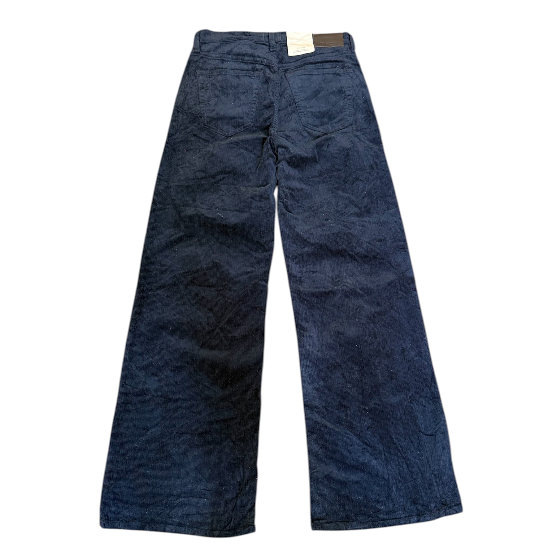Citizens of Humanity high waisted navy wide leg cords
