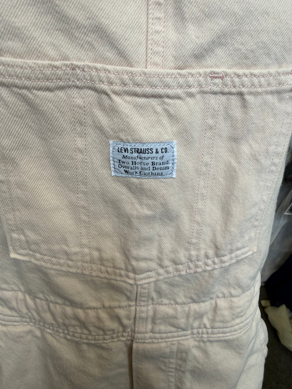 Levi’s pale pink dungaree dress