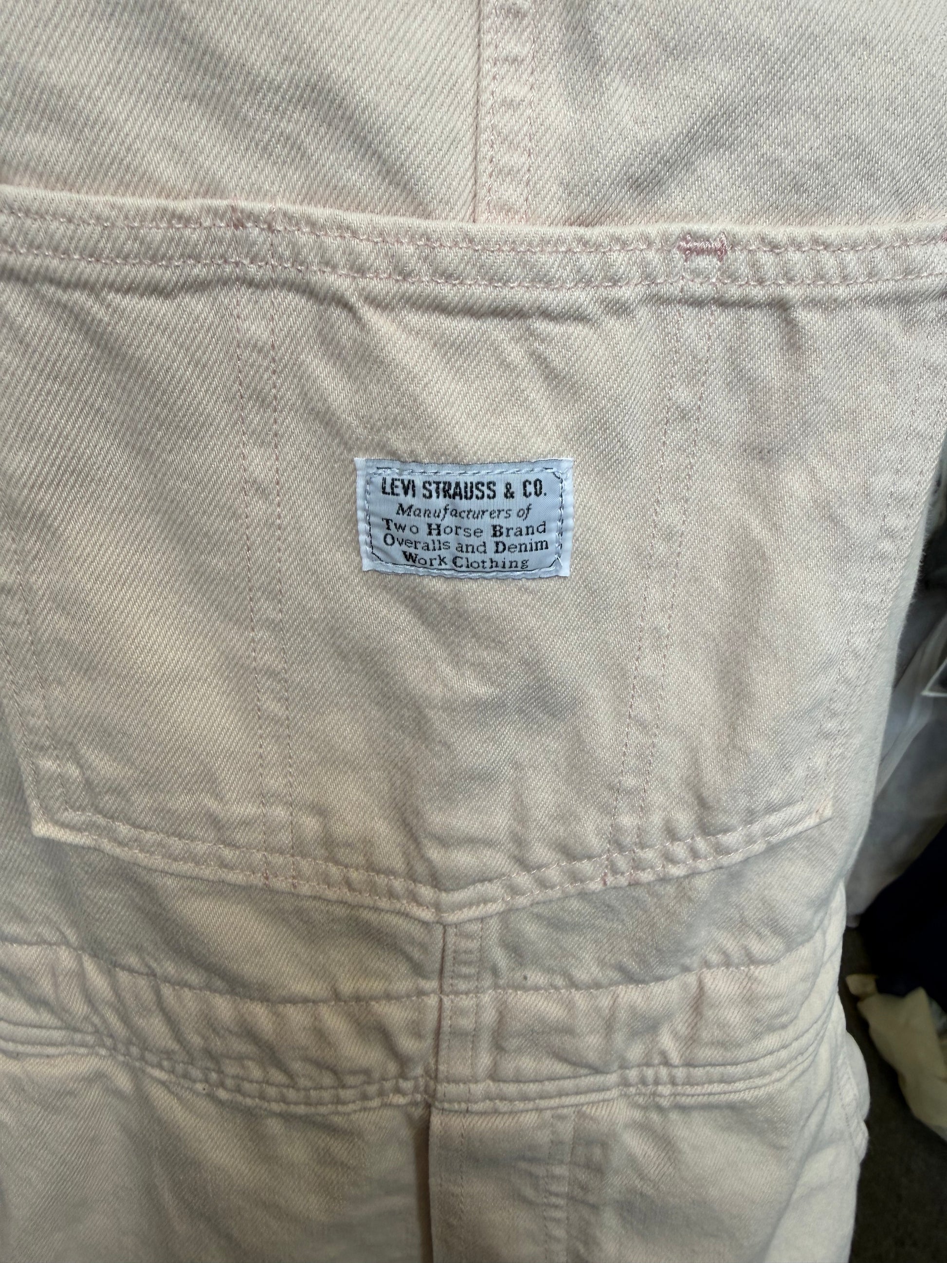 Levi’s pale pink dungaree dress