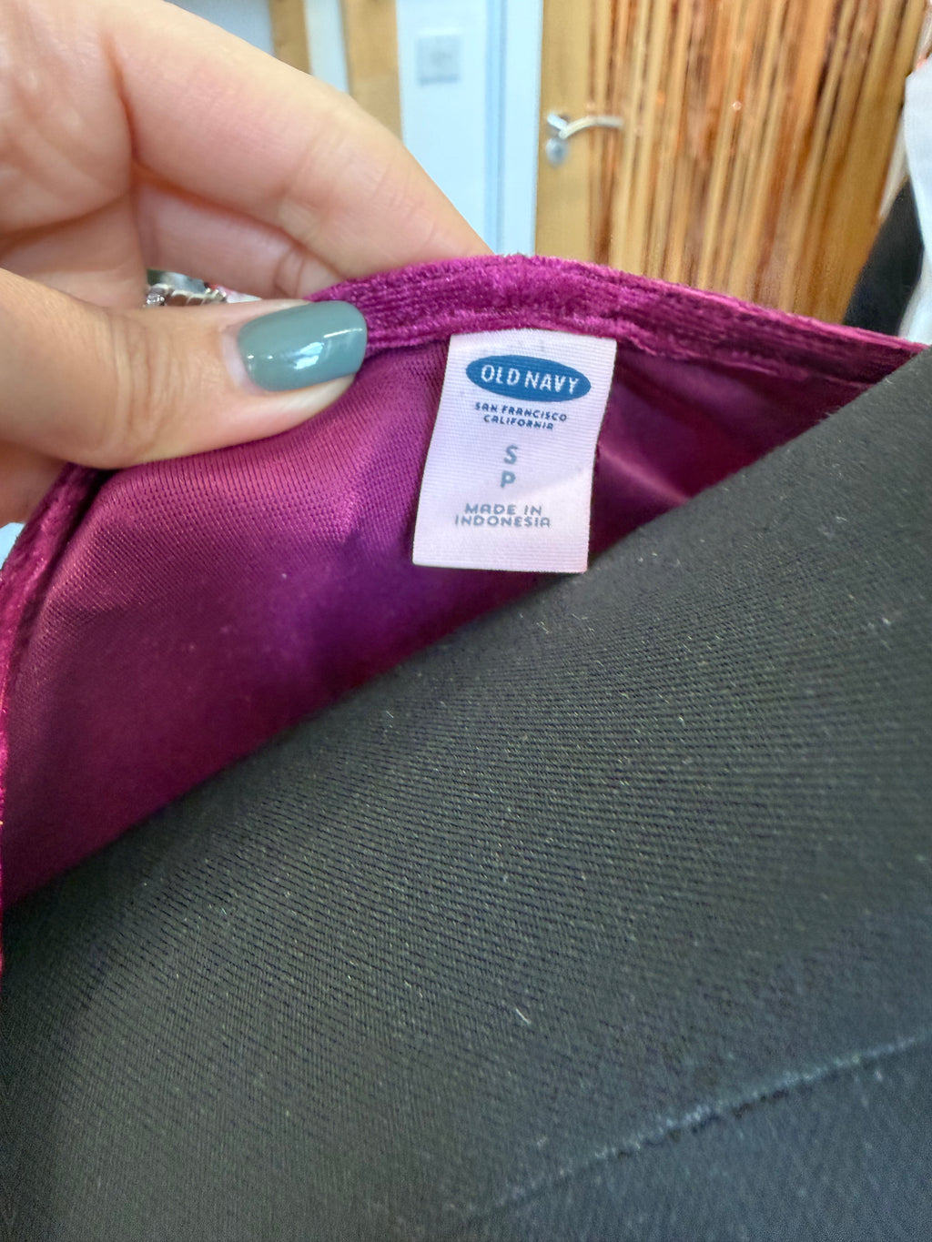 Old Navy long sleeved velour skater dress